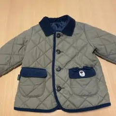 子どもアウター・コート（クレードスコープ・カーキ色・ サイズ90S)