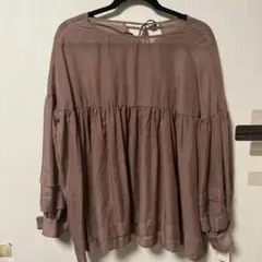 INGNI リボン付き長袖トップス ピンク