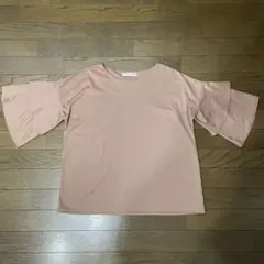 BACK NUMBER ☆フレア袖 Tシャツ ピンク　M