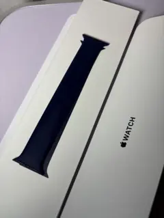 純正・箱付Apple Watch ソロループ 44/45mm サイズ9 ネイビー