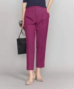 ビューティー&ユース ユナイテッドアローズ タックパンツ 紫 M