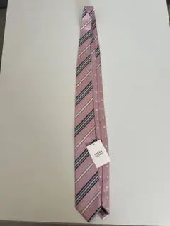 ストライプ ピンク ネクタイ 新品タグ付き