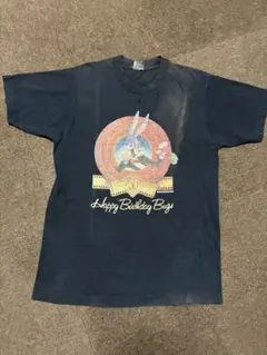 90’s バッグスバニー Tシャツ ブラック　フェード　ヴィンテージ L