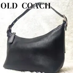 【極美品】OLD COACH アクセサリーポーチ ワンショルダーバッグ ブラック
