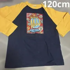 Moujonjon 長袖カットソー 120 ネイビー/イエロー