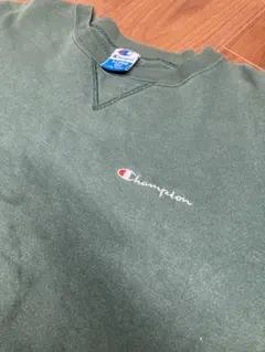 チャンピオン　champion スウェット　緑　XL ヴィンテージ