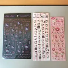 ⑪当時物　ハローキティ　レアシール　3点セット