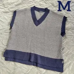 RagOut Vネック ニットベスト ネイビーM即日発送☆