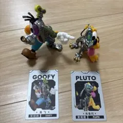 Disney サイボーグ フィギュア グーフィー プルート セットのサムネイル