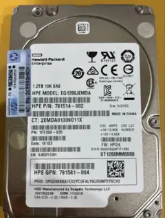 HP SAS 1.2TB（10000RPM）2.5インチ