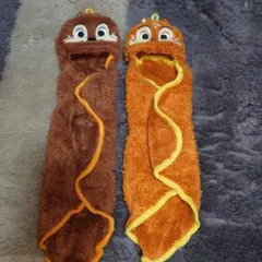 チップアンドデール　キャラクター フード付きハンドタオル 2点セット