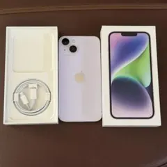 K*i様 iPhone14 パープル 256GB 充電ケーブル付き