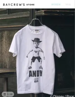 ベイクルーズ トイ・ストーリー ウッディ Tシャツ XS ホワイト