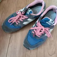 New Balance 996 スニーカー /ブルー/ピンク　24.5