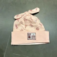 Disney ミニーちゃん柄ベビー帽子 ワンサイズ ピンク