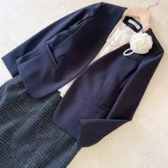 NBB、グリーンレーベル スーツ ツイード セットアップ フォーマル 卒業式 M