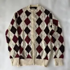 COMME des GARCONS ダイヤモンド柄カーディガンM