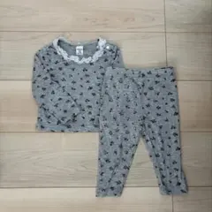 赤ちゃん　パジャマ　花柄　レース　セットアップ　6-9m 70cm 女の子のサムネイル