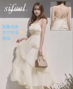 sifeel アイボリー キャミワンピース ロング丈