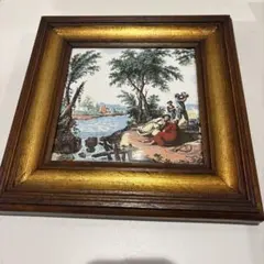 PAOLI CERAMICHE イタリア製 タイル画 額装　　E