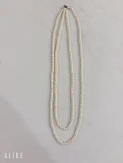 パール　二重ネックレス ホワイト