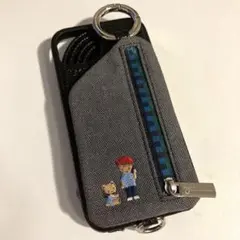 新品未使用品 familiar ファミリア エジュー ショルダー コインケース 美品 familiar × ajew ファミリア エジュー カラビナショルダー