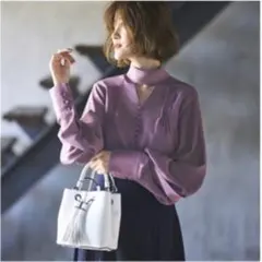 ruirue boutique シャツ　パープル