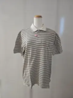 Munsingwear／半袖ポロシャツ／ボーダー柄