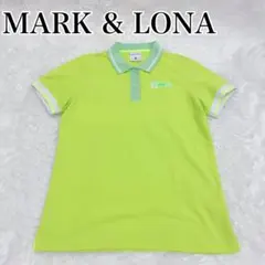 MARK & LONA 極美品✨ライムグリーン ポロシャツ　シースルーバックのサムネイル