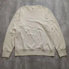 ユニクロ スウェット トレーナー L クリームベージュ 無地 裏毛 シンプル