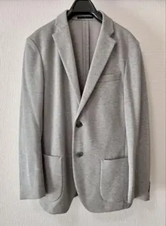 【美品】UNIQLO コンフォートジャケット S グレー 伸縮素材