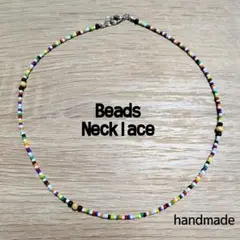 【約40cm】ビーズ ネックレス beads Necklace　 カラフル
