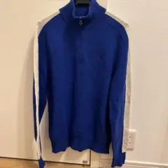 POLO RALPH LAUREN ハーフジップ ニット S ブルーのサムネイル