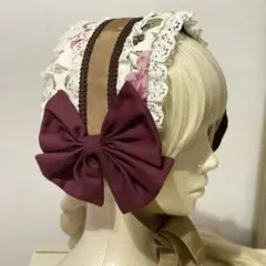 Metamorphose】 ROSEハーフボンネット ワインレッド 美品 - メルカリ