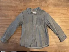 ZARA ザラ　キッズ　グレー 長袖シャツ　デニム風　薄手　110㎝