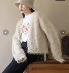 ラメシャギーカーディガンＬＳ