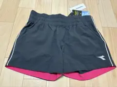 DIADORA ハーフパンツ L ブラック/ピンク　新品☆未使用