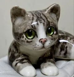 ウィンスタンレイキャット　ケンジントンキャット　緑目　サバトラ猫　希少　サイズ1のサムネイル