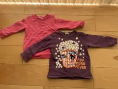 DOUBLE.B ミキハウス　デザイン 長袖トレーナー 2枚セット