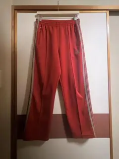 Needles 尼爾斯 運動褲 S 紅色 緋紅 米色