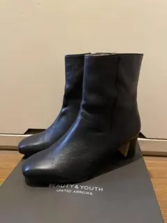 BEAUTY&YOUTH ブラックレザーブーツ