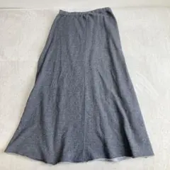 ROSE BUD ローズバッド ロングスカート グレー F Aライン スウェットのサムネイル