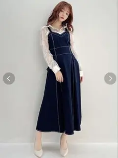 RESEXXY プリーツフレアデニムジャンスカ♡リゼクシーのサムネイル
