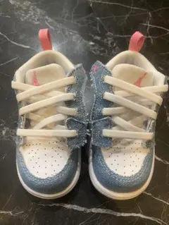 NIKE JORDAN キッズ スニーカー デニム ピンク