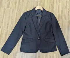 ラメ混の上品な輝き✨ GLACIER テーラードジャケット L 黒