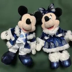 ミッキー・ ミニー　クリスマス2011　ぬいぐるみバッジ　セット