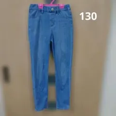 ユニクロ　レギンスパンツ サイズ130 ライトブルー