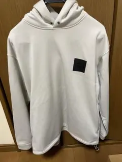 CAMP7 フード付きパーカー ホワイト 白