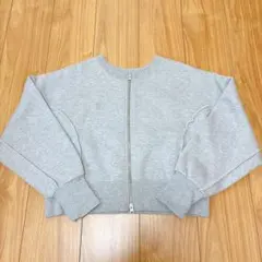 グレイル GRL ダブルジップ スエット カーディガン