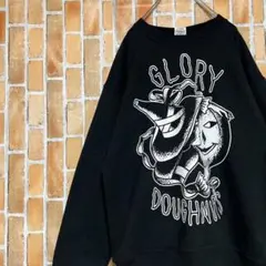580ヴィンテージ古着GILDANギルダンスウェット個性的パーカービッグプリント